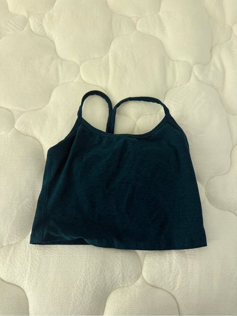 Beyond Yoga teal Strappy Crop Tank